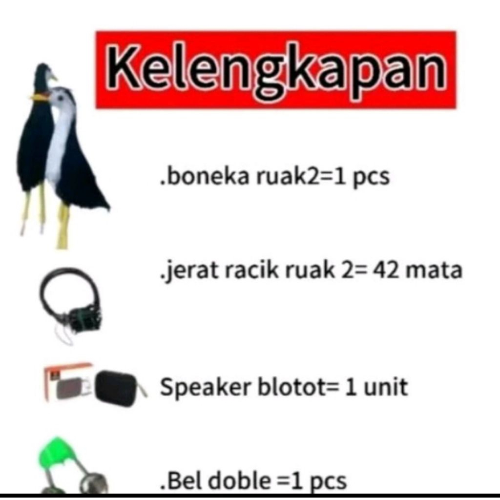 Paket Lengkap Jerat Racik Ruak Ruak