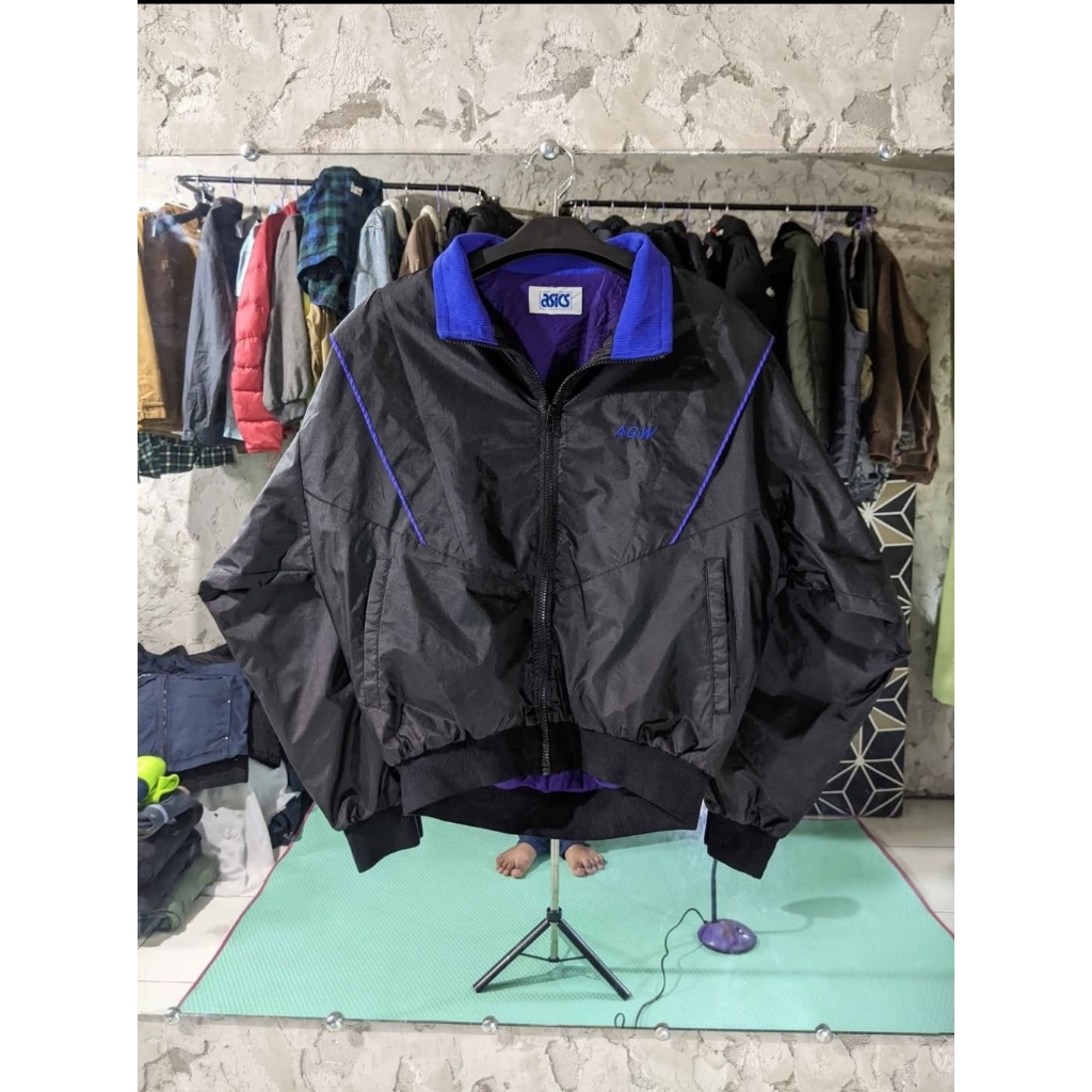 jaket windbreaker vintage Asic