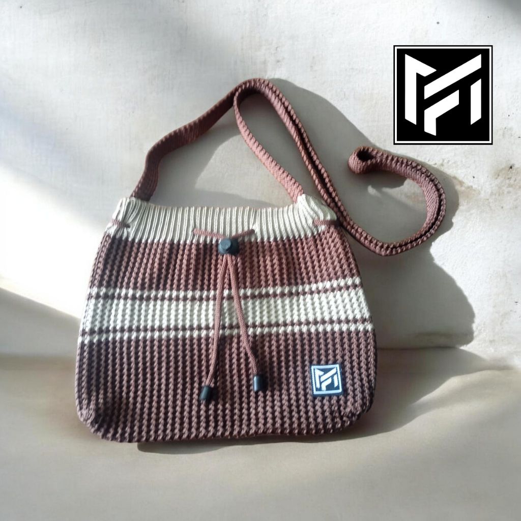 MF  Tas Wanita Rajut Selempang Serut SELEB | Tas Hp dan Dompet | Tas Selempang Wanita Terbaru 2025
