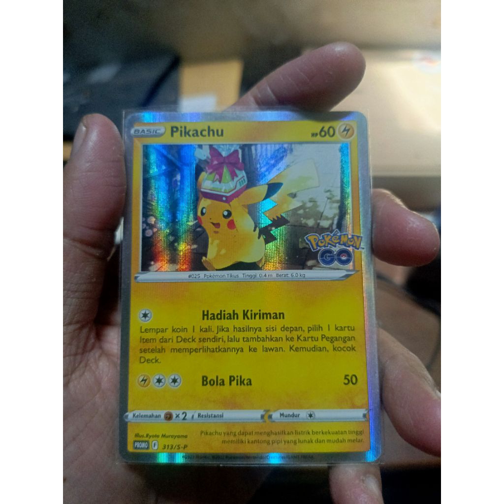 kartu pokemon bahasa Indonesia Pikachu promo pokemon Go