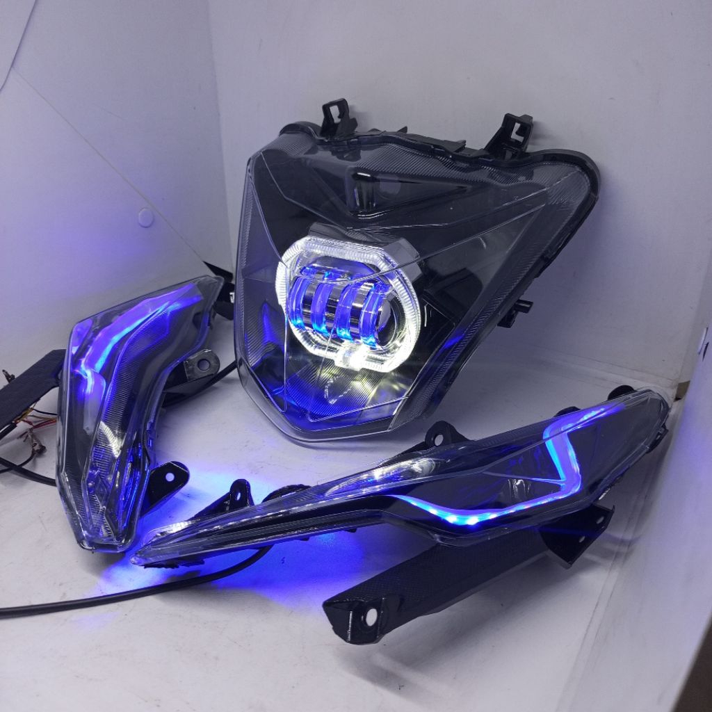 RELFEKTOR LAMPU DEPAN BEAT ESP BEAT 2016-2019 LAMPU PROJIE PLuS SEIN DEPAN