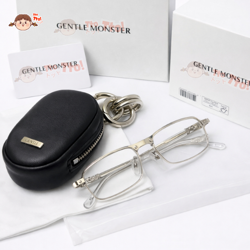 Gentle Monster Tarx Sunglasses Rectangle Silver Frame Colored Lens | Kacamata Fashion Wanita Pria | 