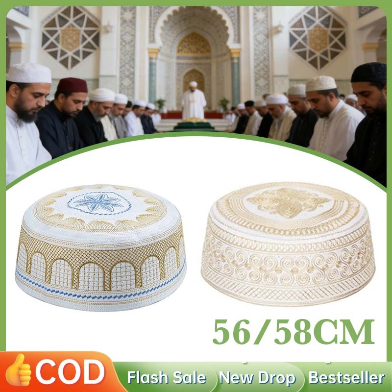 Peci Pria Motif Peci Haji Topi Haji Pria Dewasa Perlengkapan Ibadah Untuk Pria Topi Solat Pria Dewas
