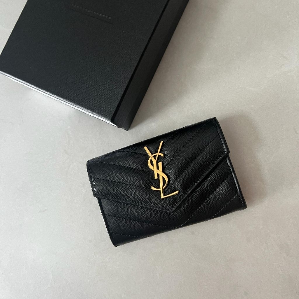YSL mono*gram small envelope wallet