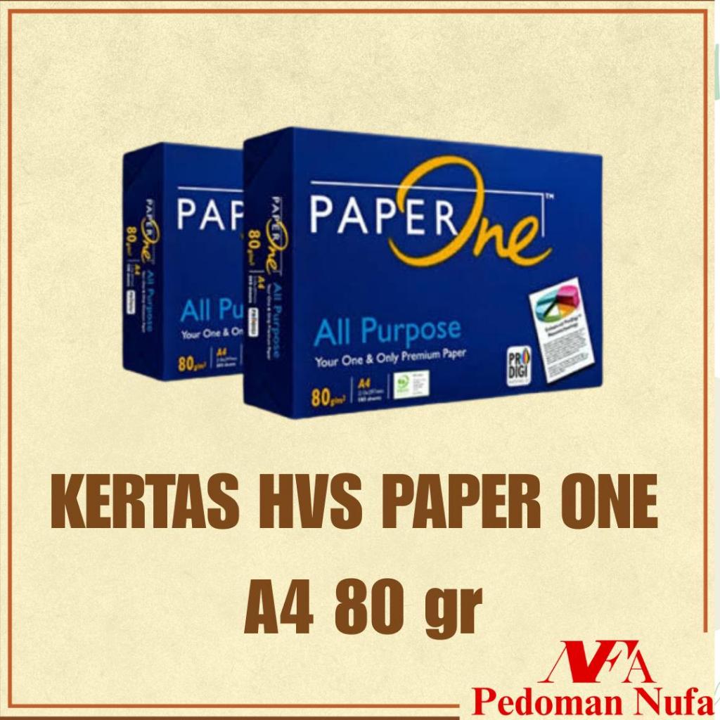 KERTAS HVS A4 80 gsm PAPER ONE