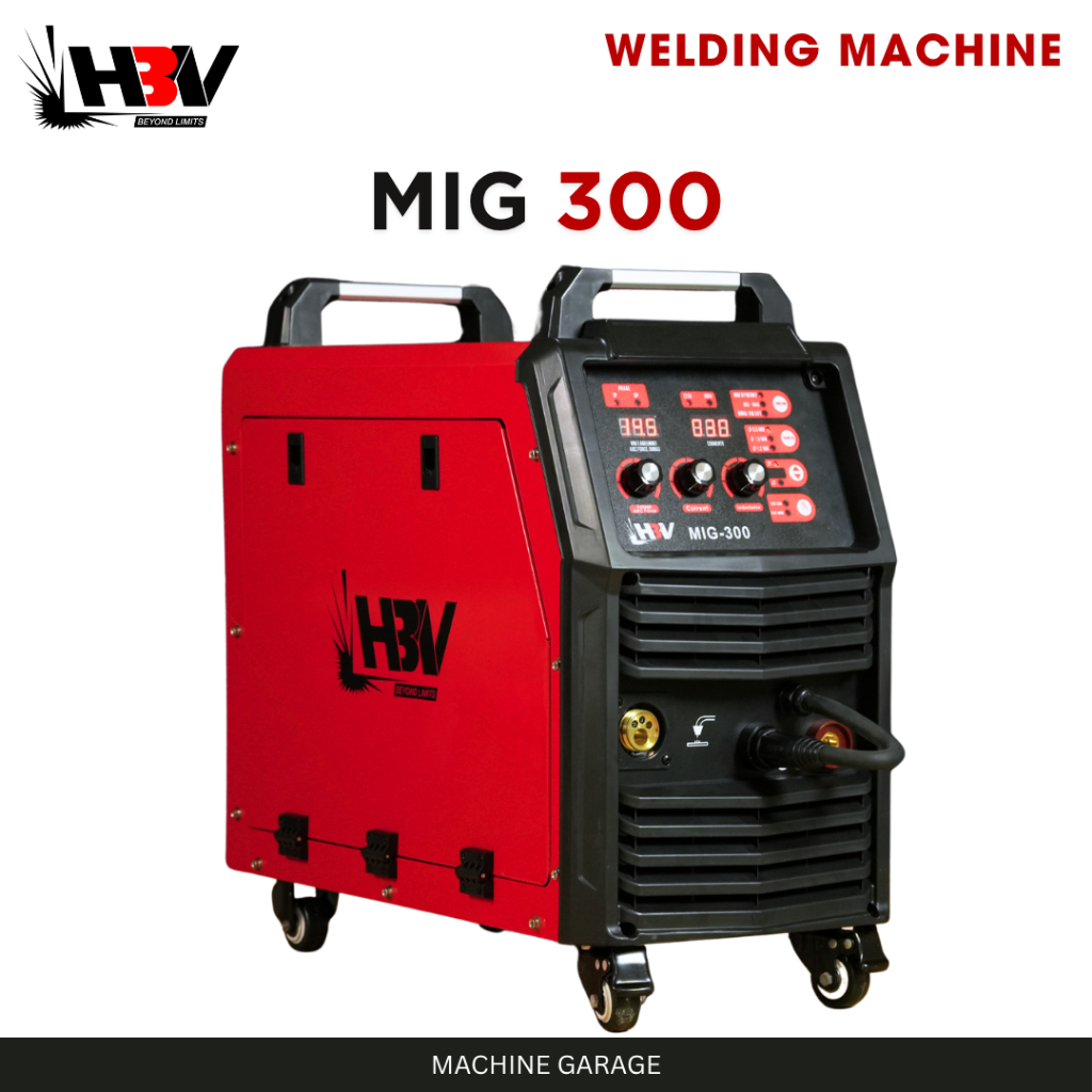 Mesin Las MIG 300 HBV CO2 1 Fasa 220V 3 Fasa 380V Otomatis 2 Fungsi Las MIG MMA Kawat Gulung Bengkel Industri Pabrik