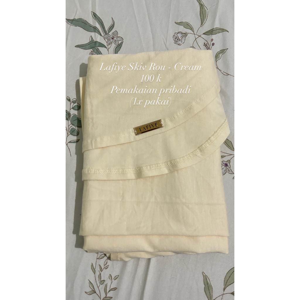 Preloved Pashmina Lafiye Skiv Rou - Cream