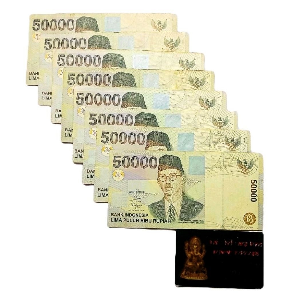 UANG 50000 RUPIAH 1999 PAKET 8 LEMBAR