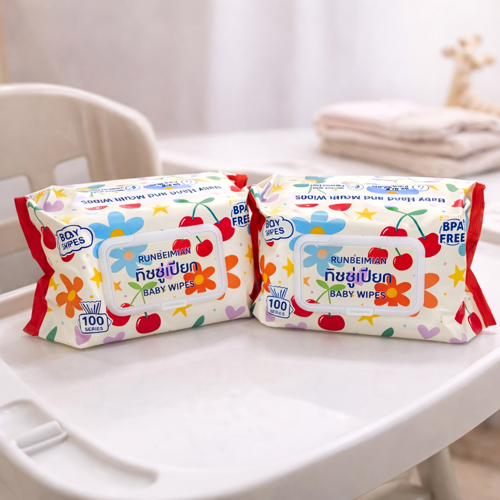 TISU SEGAR 2PCS Tissue Basah Jumbo Isi 100Sheet Dengan Penutup Flip Top Bahan Lembut & Aman untuk Ku