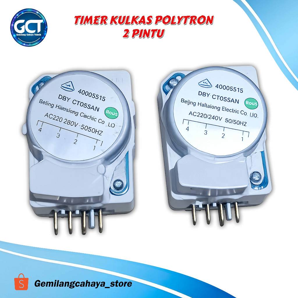 Timer Kulkas 2 Pintu / Timer Kulkas 2 Pintu Polytron DBY-C706SAN
