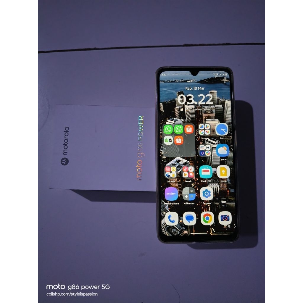 Motorola g06 4/128 gb Garansi Resmi Gratis Soundcore - Bekas Pakai Seperti Baru