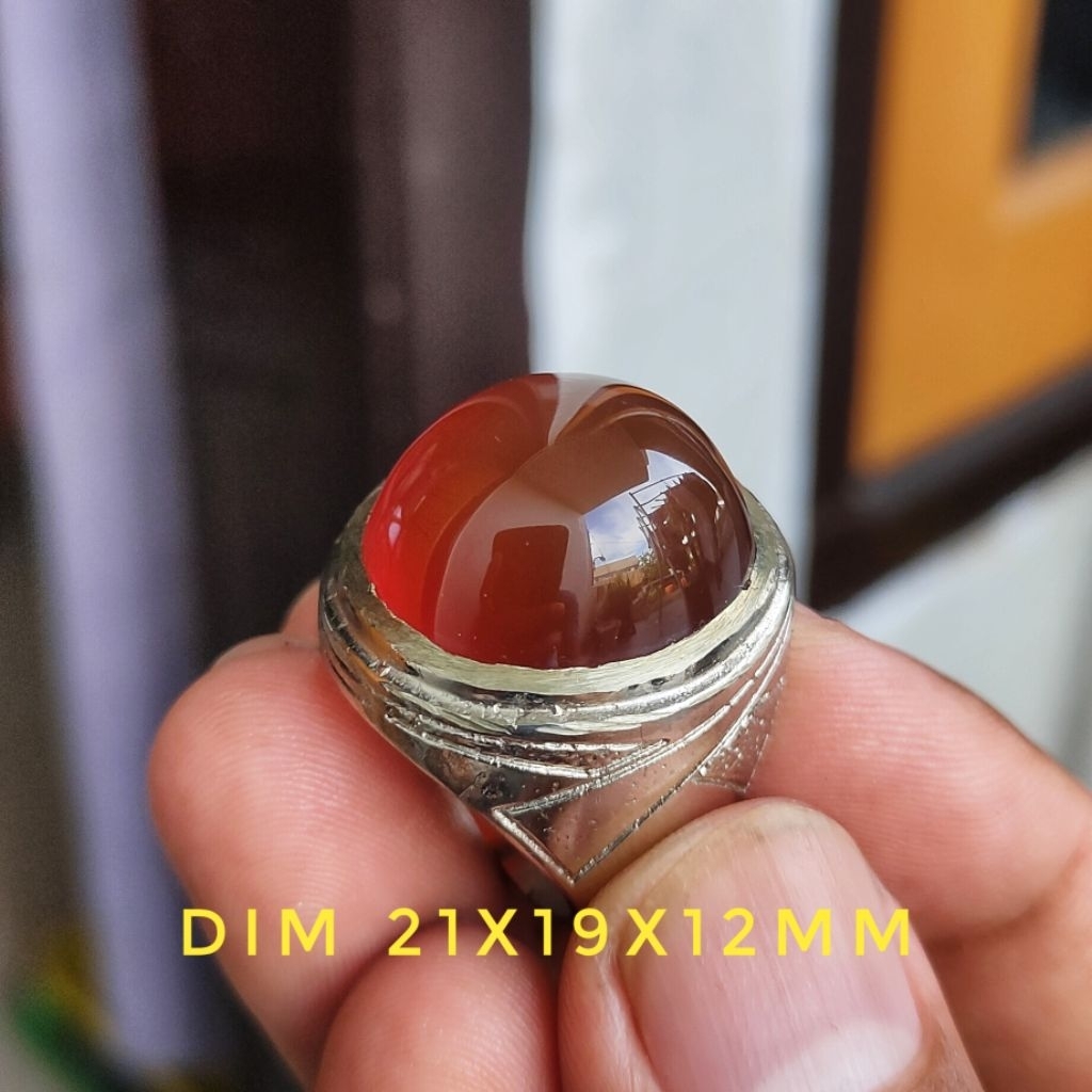Batu Akik Cimpago Madu (Natural Chalcedony)