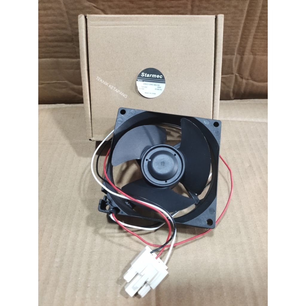 FAN KOTAK SANYO INVERTER DC 12 V 9×9 NIDEC/MOTOR FAN KULKAS DC 12 V