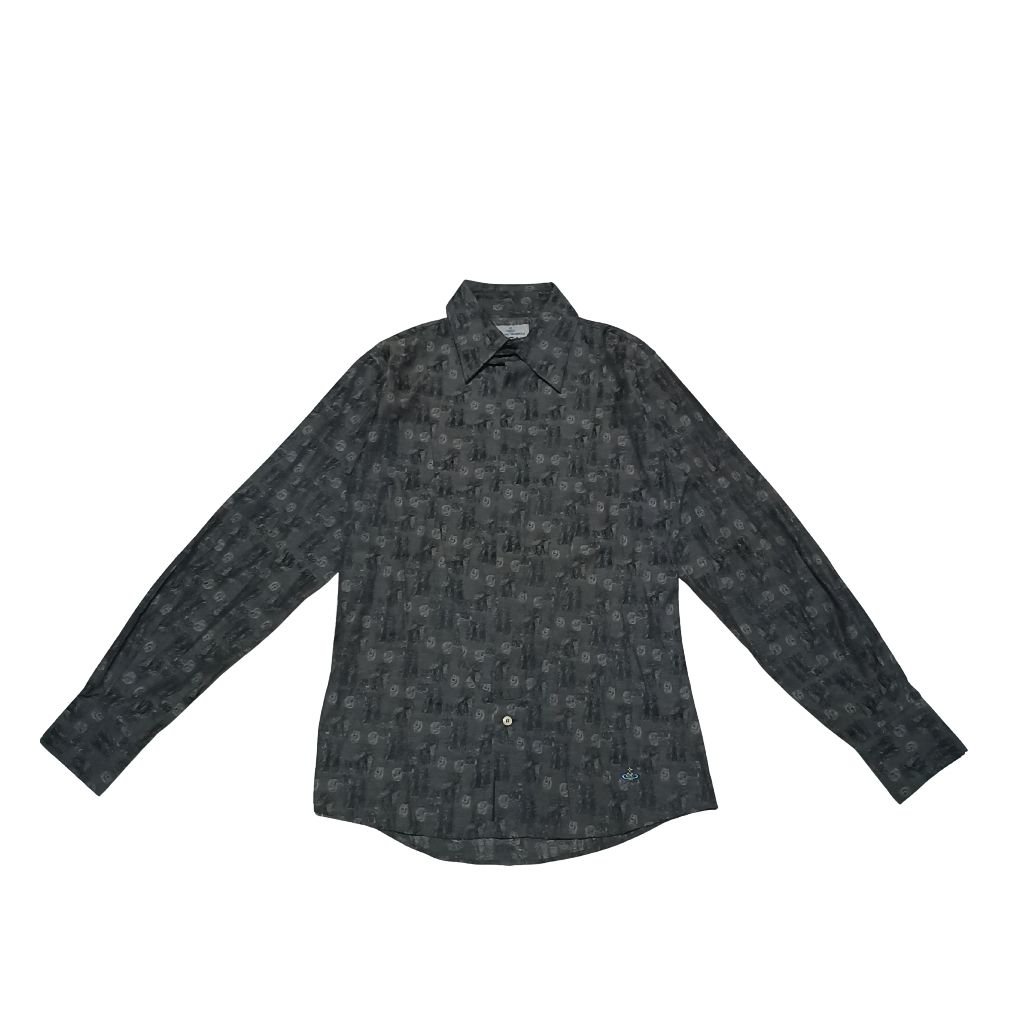 Vivienne Westwood Embroidery Logo Long Sleeve Shirt