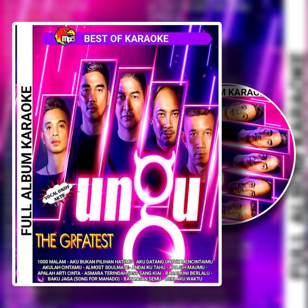KASET LAGU UNGU GREATEST FULL ALBUM TERBARU - KASET CD MP5 LAGU UNGU CLIQUERS - KASET DVD MUSIK LAGU