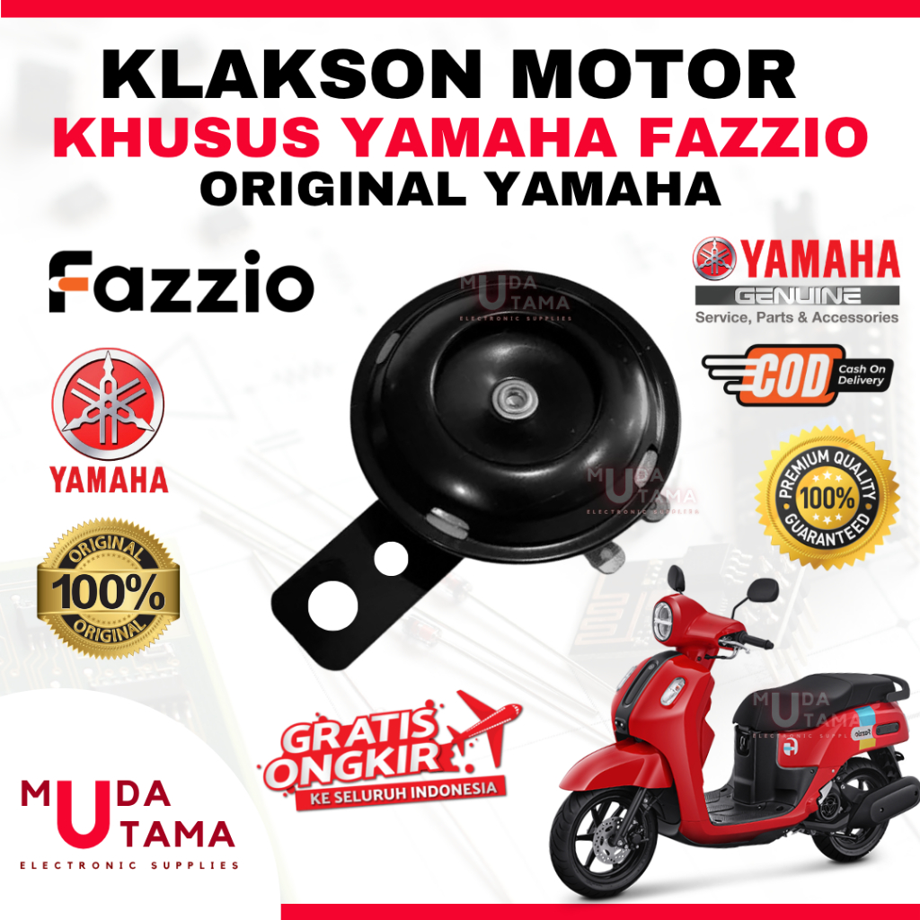 Klakson YAMAHA FAZZIO - ORIGINAL YAMAHA | Klakson Motor YAMAHA FAZZIO | Klakson FAZZIO Original | Kl