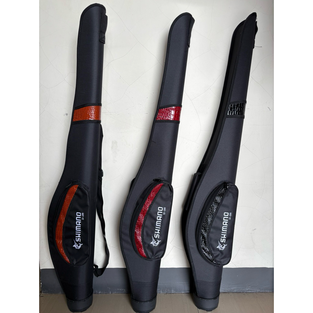 Tas pancing shimano mangkok list kulit 100cm