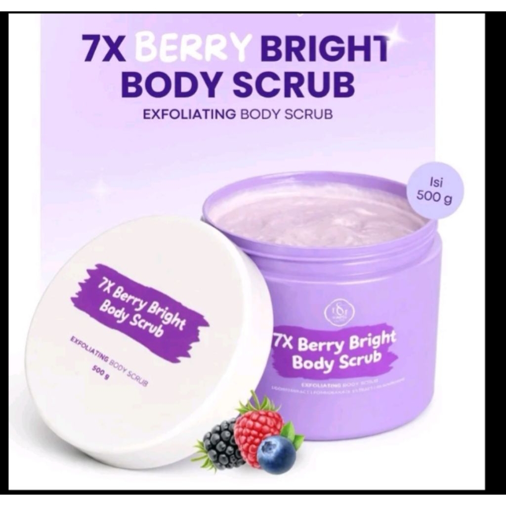 7x BERRY BRIGHT BODY SCRUB SUKEYY GLOW BY NENEK MOYANG 69