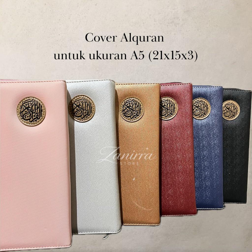 SAMPUL ALQURAN A5 RESLETING | COVER WADAH SARUNG JAKET DOMPET POUCH ZIPPER AL QURAN WATERPROOF ANTI 