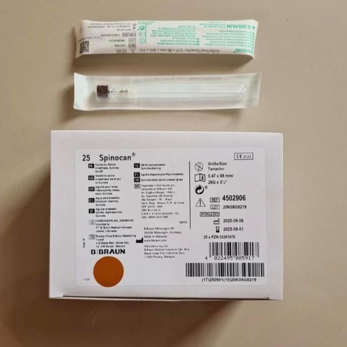 B Braun Spinocan 25 G, B Braun Spinocan 26 G, B Braun Spinocan 27 G