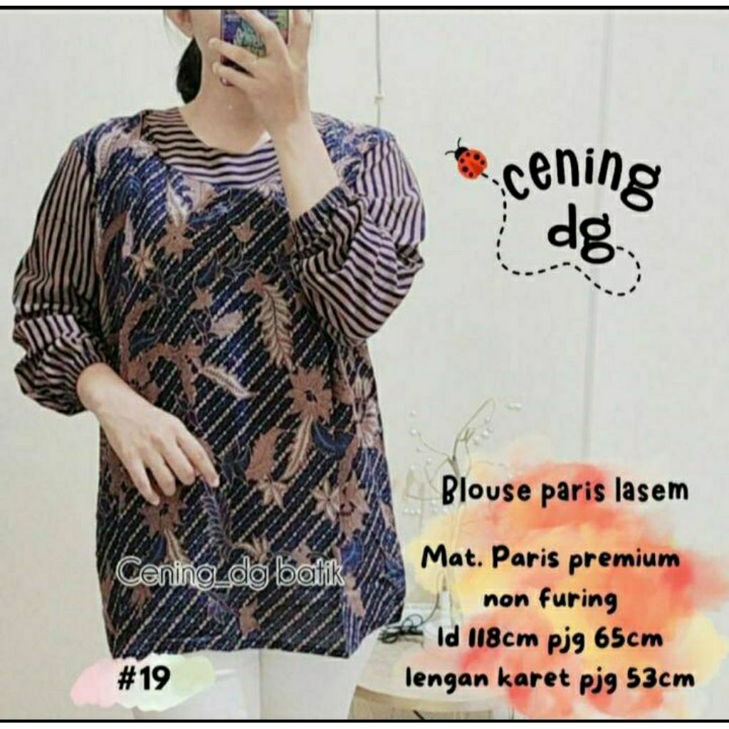 Blus Paris Lasem Batik Solo Blus Batik Wanita