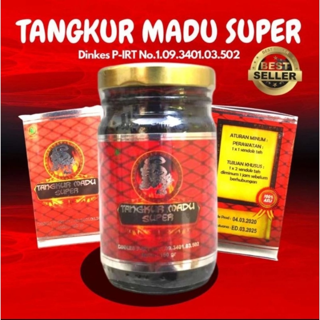 Madu Tangkur Super - 150gr, Herbal Alami, Membantu Membangun Ereksi