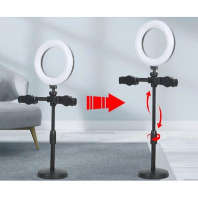 Ring Light Tripod 2 Holder Tripod Ring Light Livestream Ring Light 16CM Tripod Live Streaming