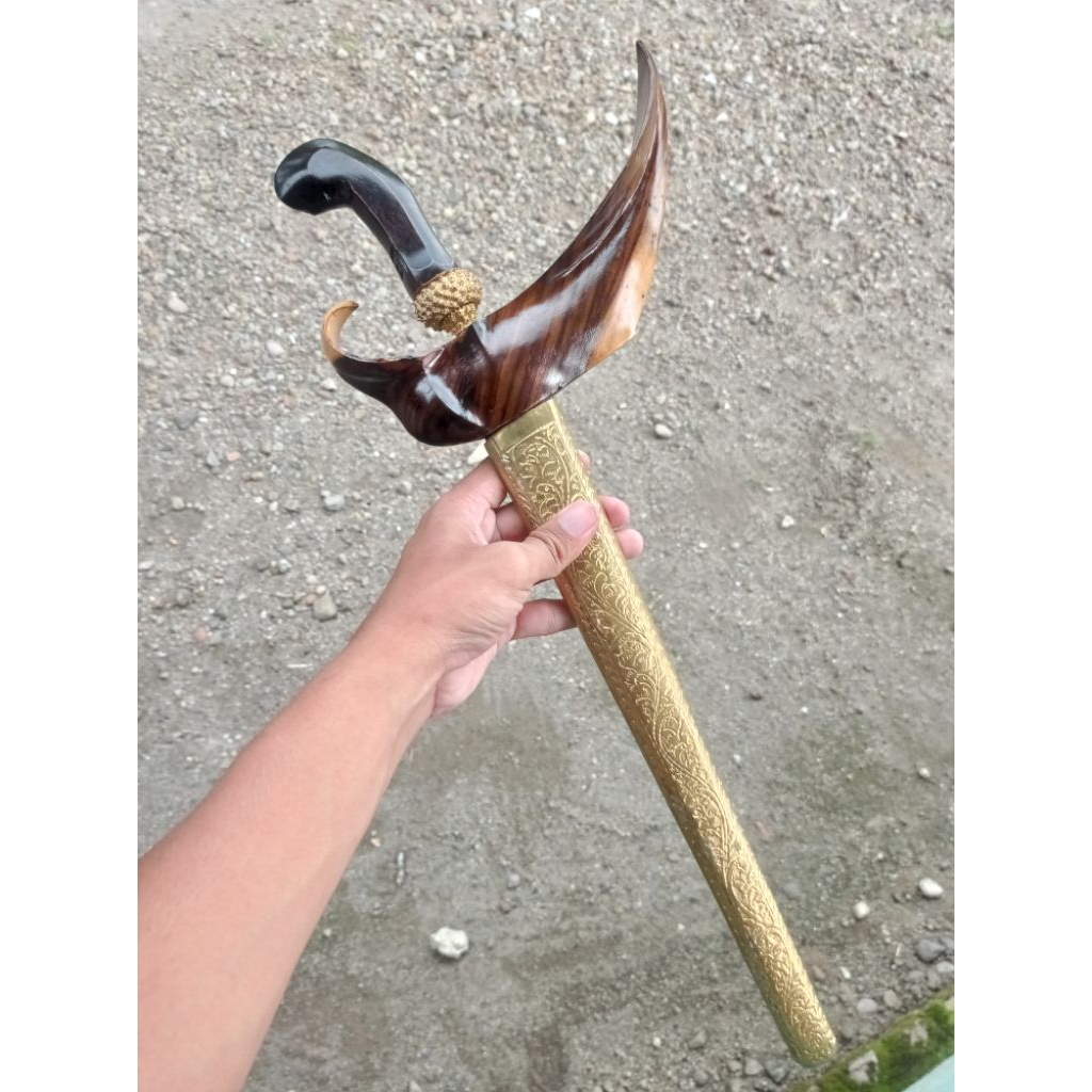 Keris Nogo Sosro Kinatah Sepuh Emas