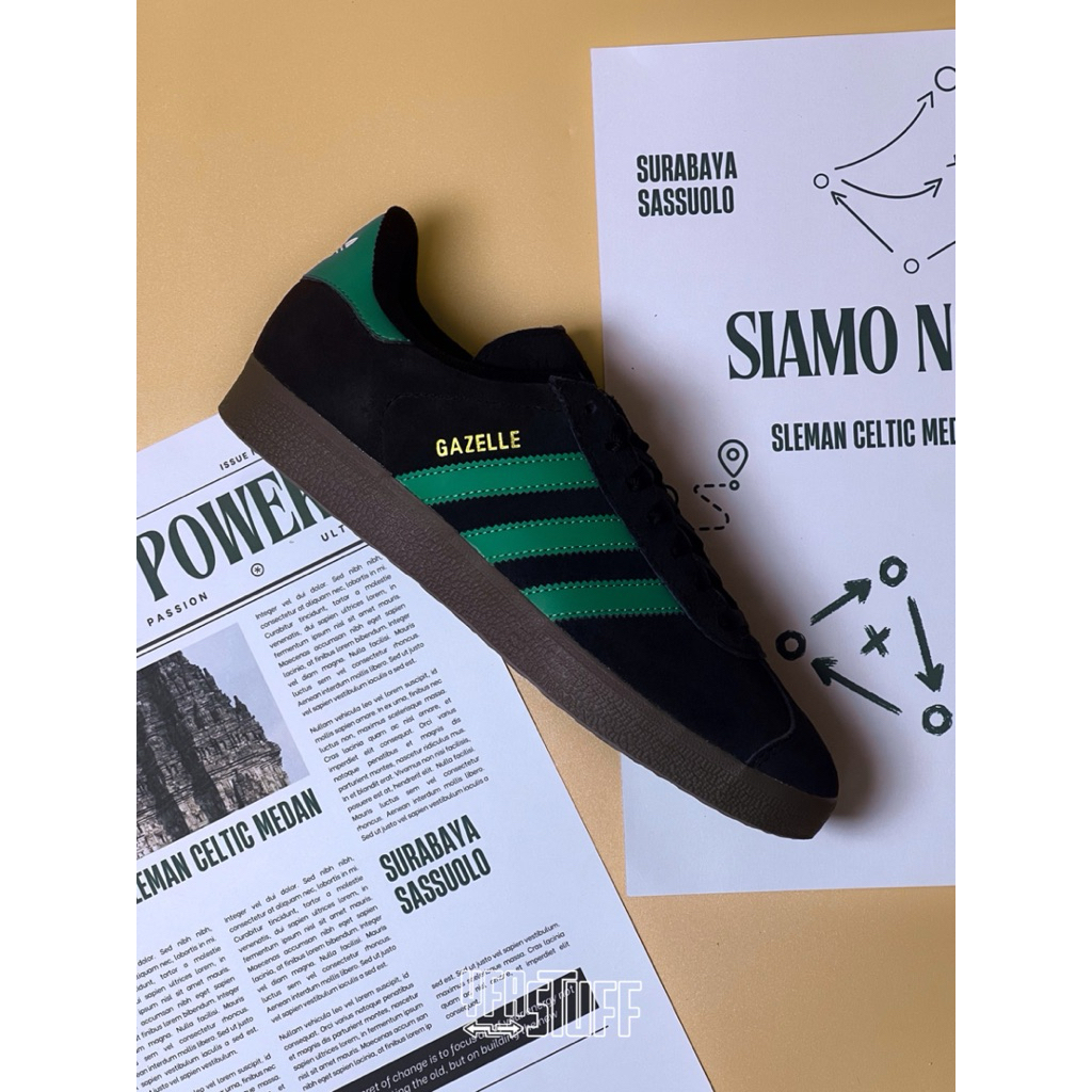 Adidas Gazelle 2 Black Green - (BNIB) Original New