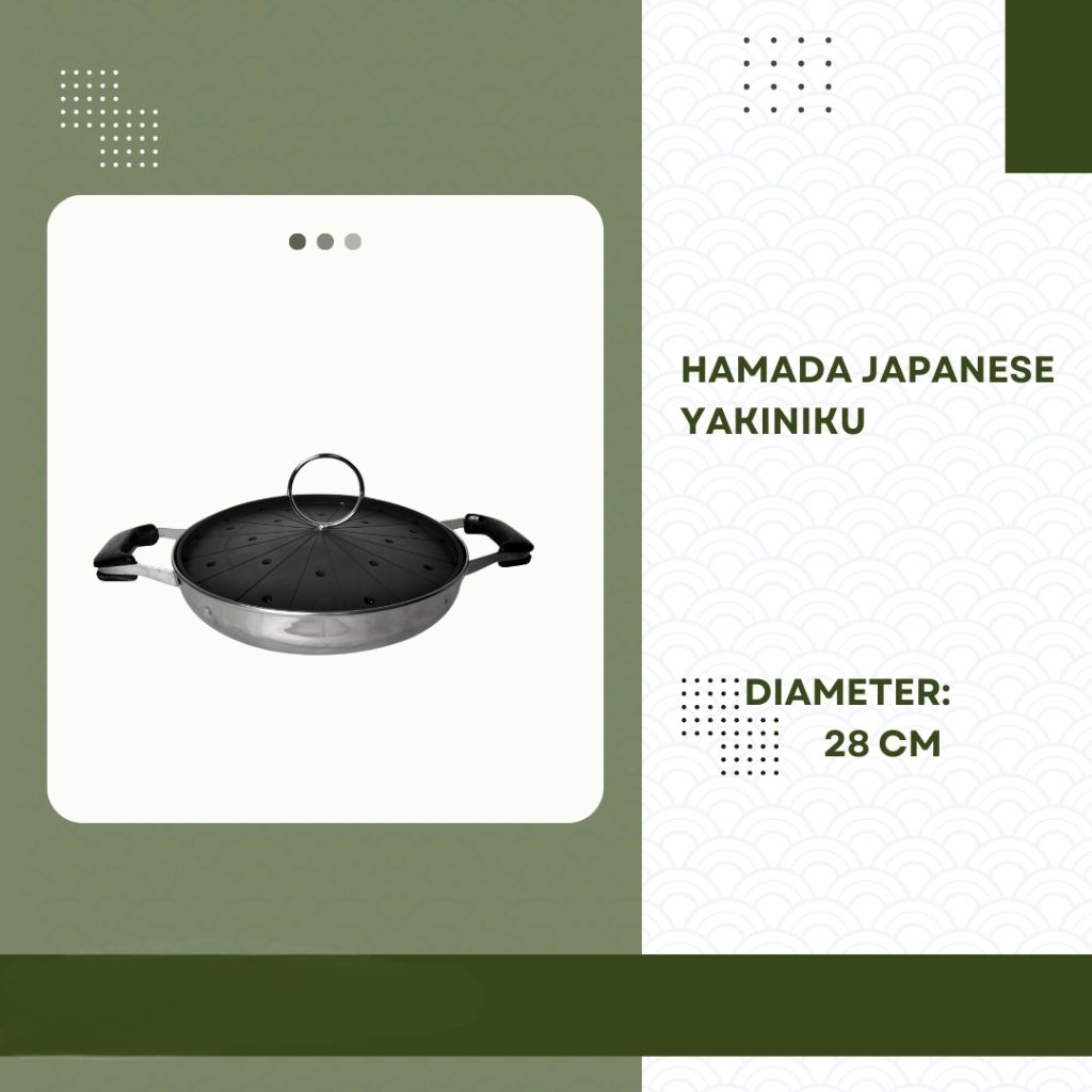 Hamada Japanese Yakiniku Grill Pan 28cm