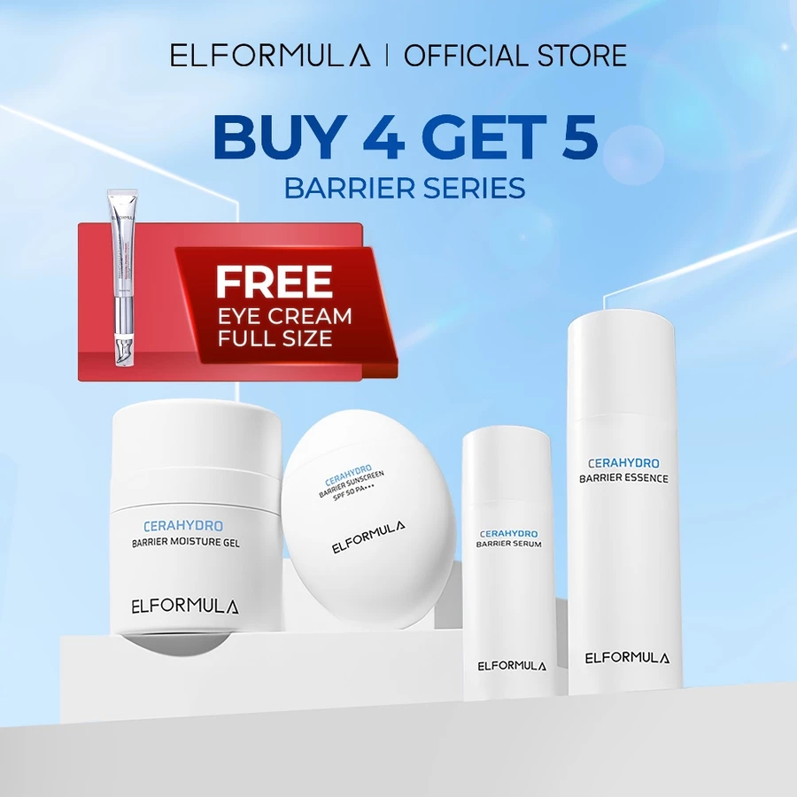 ELFORMULA Exclusive Barrier Series Cerahydro Bundle 4in1 - CeraHydro Barrier Essence Toner + CeraHyd