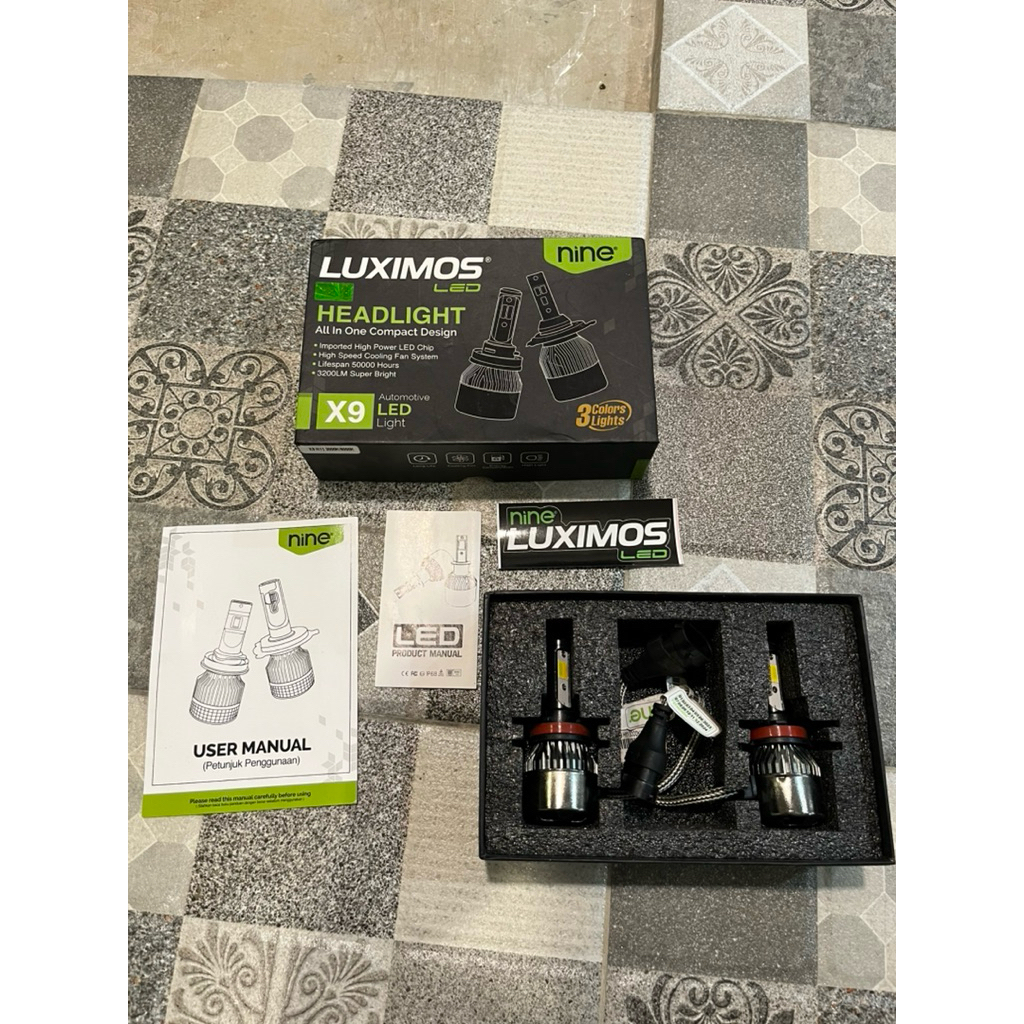 (BNOB) LUXIMOS LED X9 - H4 3 Warna