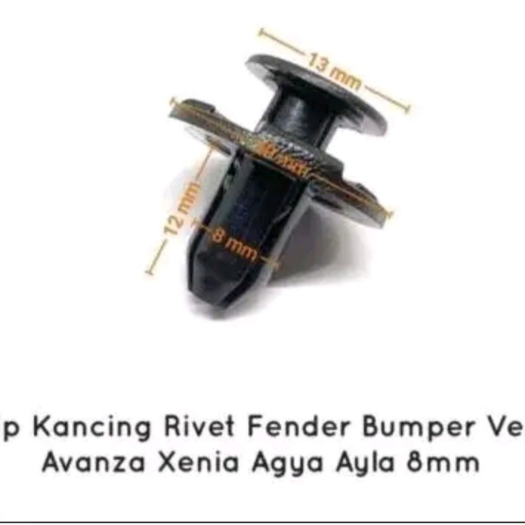BOA 11758/KLIP Liner Fender/CLIP BUMPER/BEMPER/SPAKBOR/SLEBOR/BODY/BODI/CENGKEH PLASTIK/BAUT KANCING
