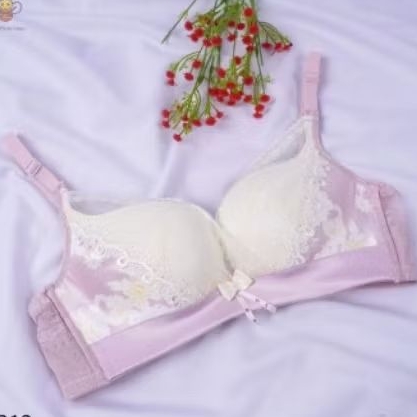 BRA PINK TEBAL RENDA||BRA CANTIK TEBAL