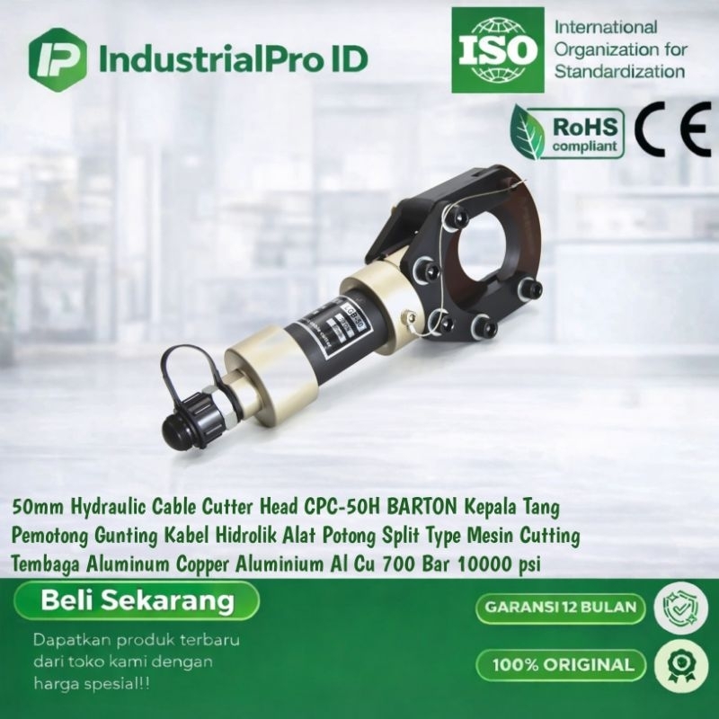 50mm Hydraulic Cable Cutter Head CPC-50H BARTON Kepala Tang Pemotong Gunting Kabel Hidrolik Alat Pot
