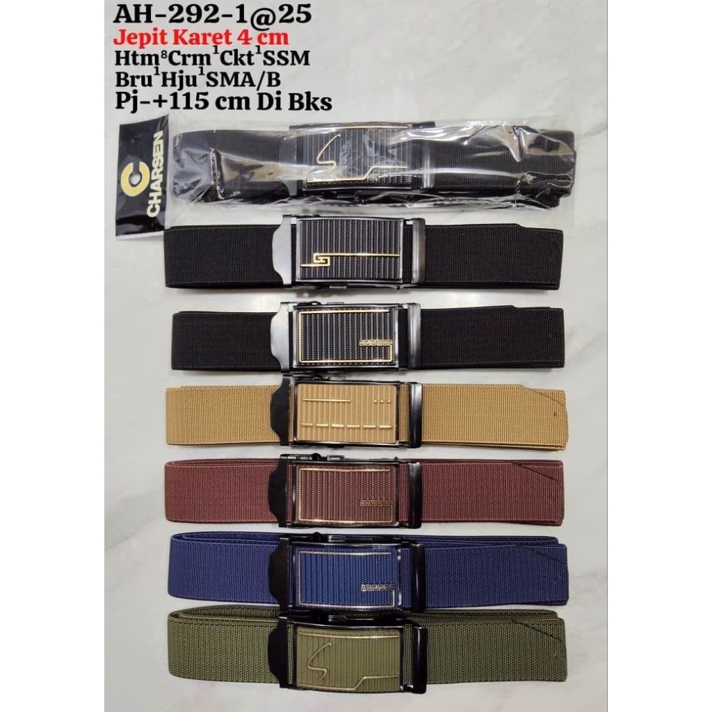 Ikat Pinggang Pria Elastis / Belt Pria Bahan Karet Stretch