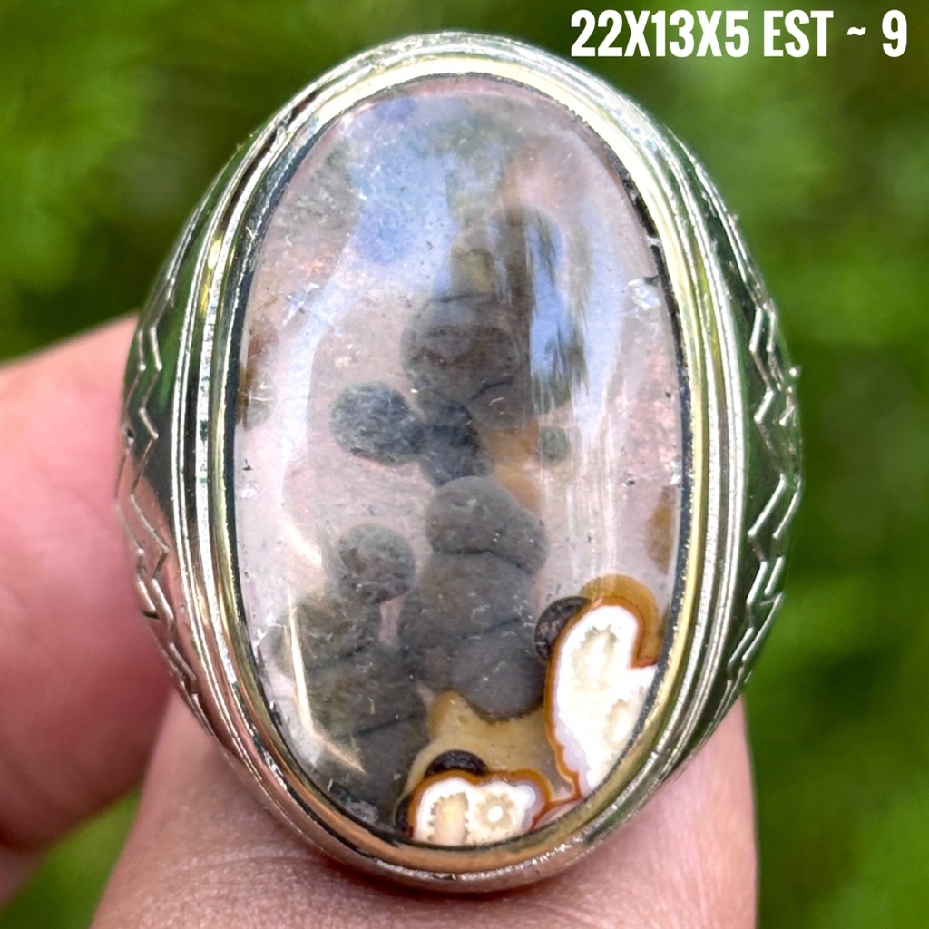 NATURAL BATU AKIK BATURAJA TELUR KODOK