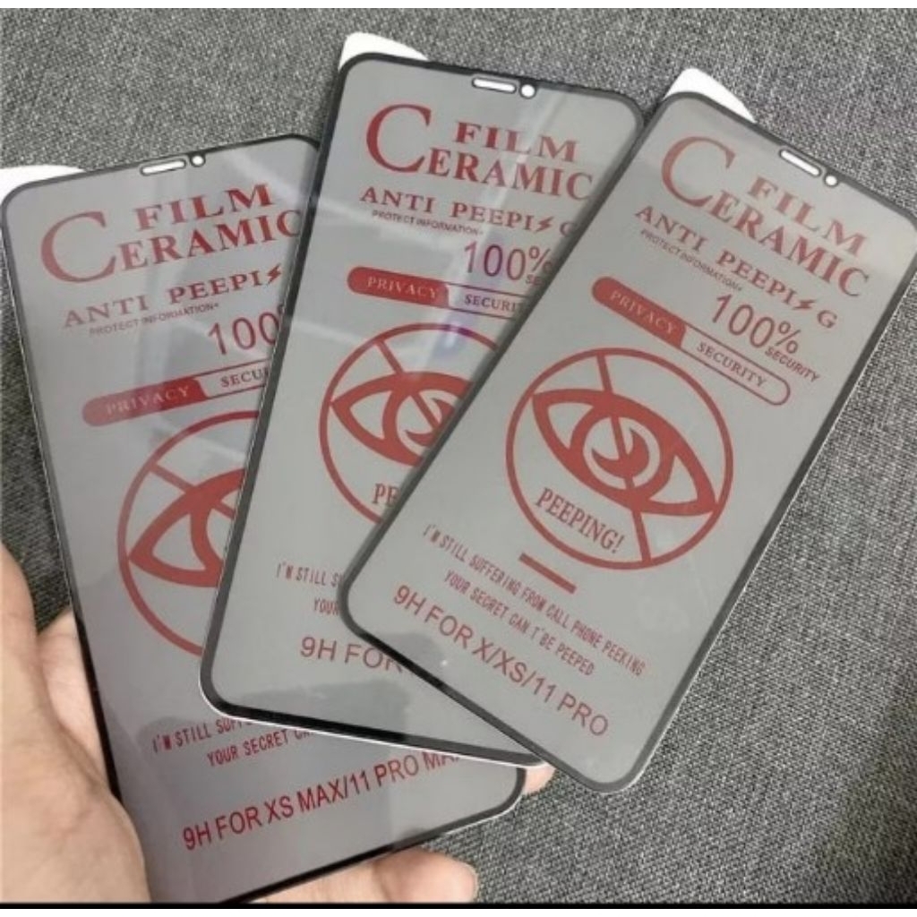 Privacy Film Pelindung Layar HP Oppo Anti Gores, Anti Air, dan Anti Minyak