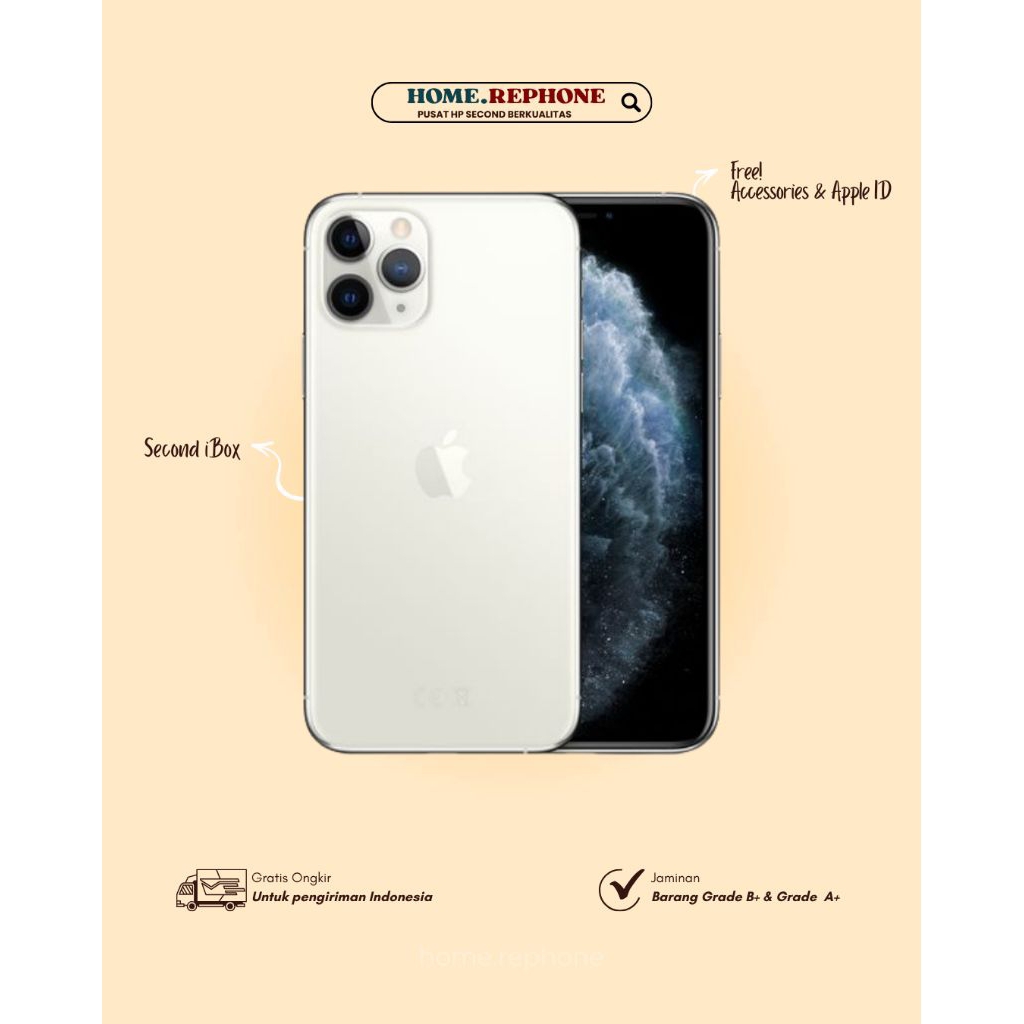 IPHONE 11 PRO MAX 64GB 256GB 512GB FULLSET | SECOND RESMI IBOX