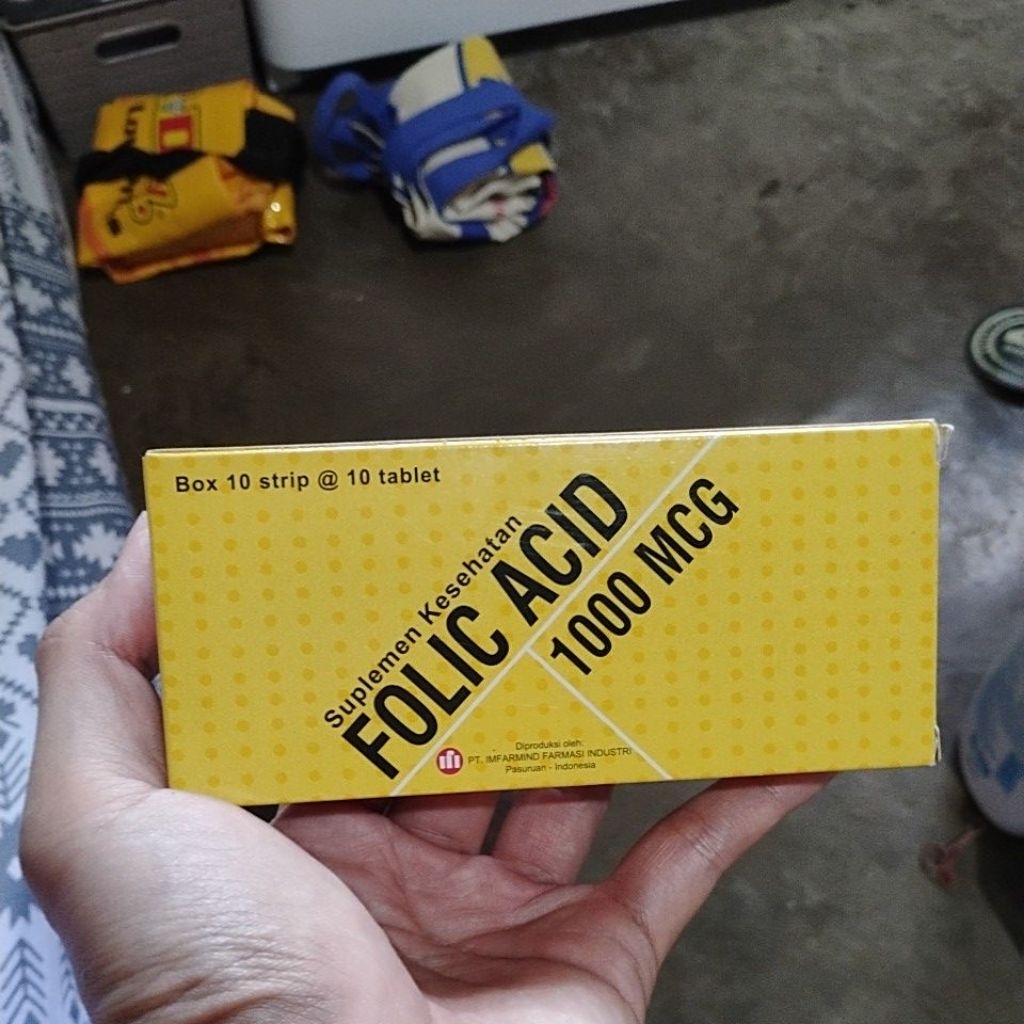 folic acid 1000mcg asam folat 1mg ifi 100 tablet suplemen ibu hamil