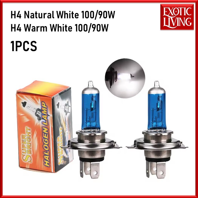 Lampu Mobil H4 Xenon Halogen Super Terang 12V