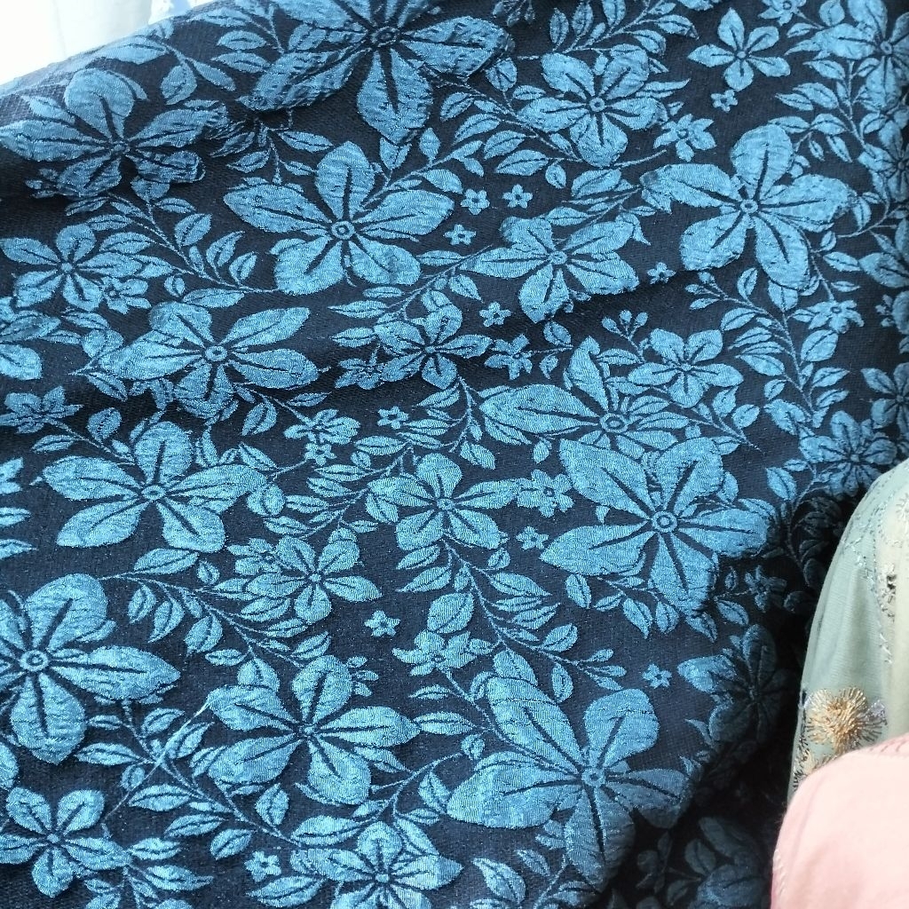 bahan kain Jacquard emboss premium/kain emboss import