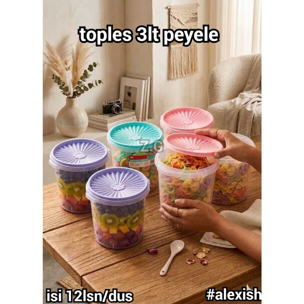 Toples 3liter Peyele Satuan Bahan Premium