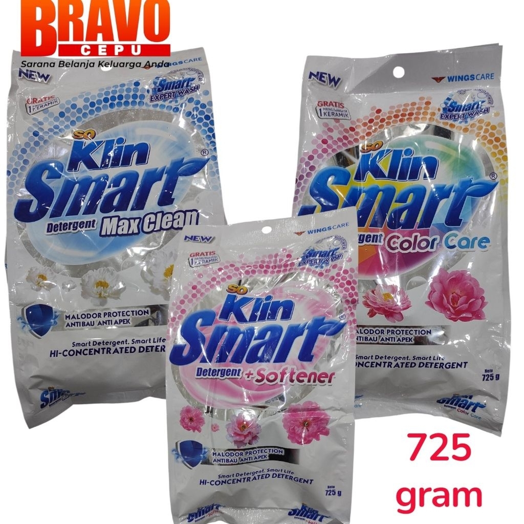 SO KLIN SMART Detergen Bubuk 725 GRAM