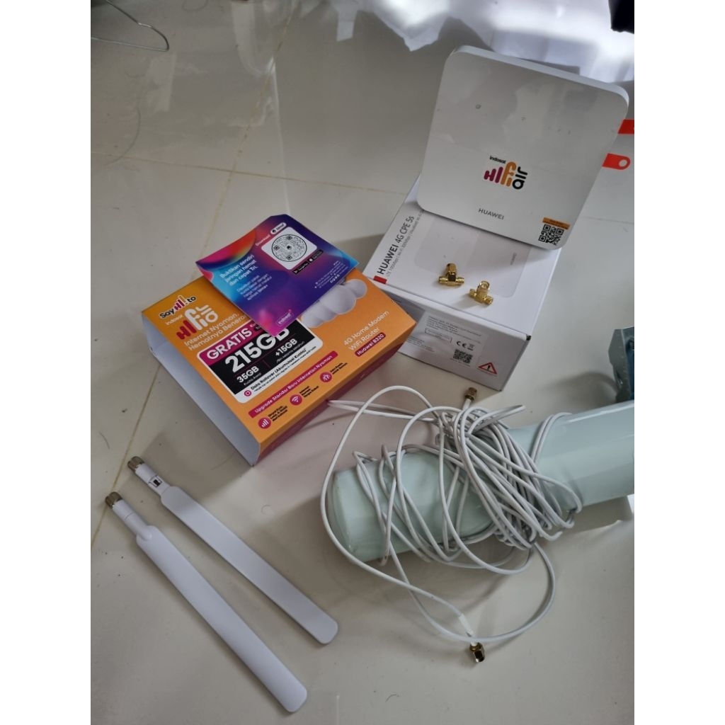 modem hifi B320 bonus kartu hifi 2 antena dan 1 antena outdoor