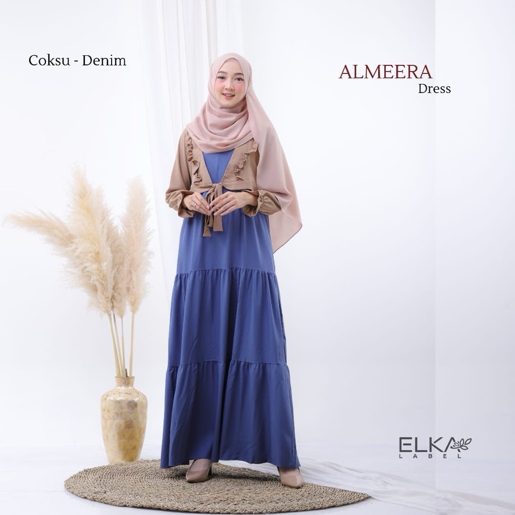ALMEERA DRESS by ELKALABEL - GAMIS ELKA - DRESS MODIS - DRESS KEKINIAN
