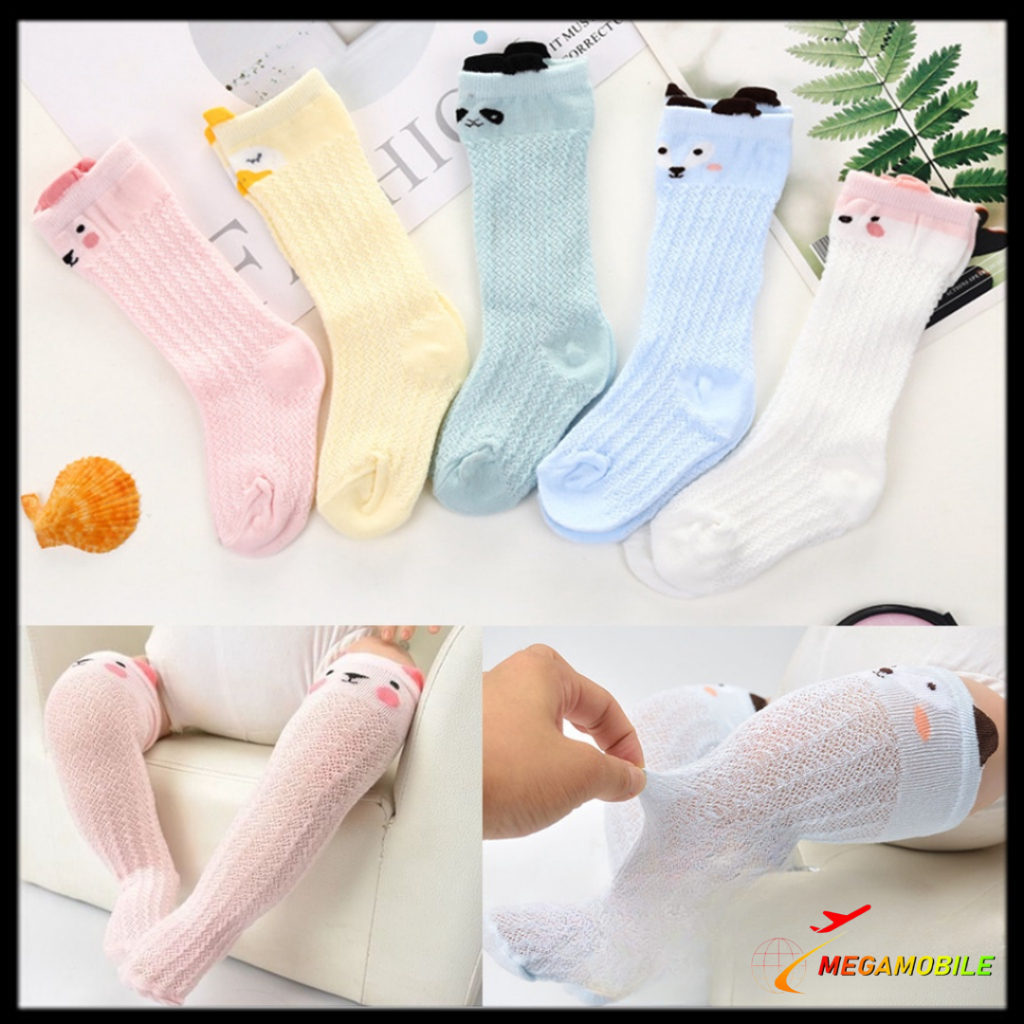 MM  Kaos Kaki Bayi Panjang Karakter Hewan 6474 Kaos Kaki Anak Perempuan Laki Laki Motif Animal Lucu 