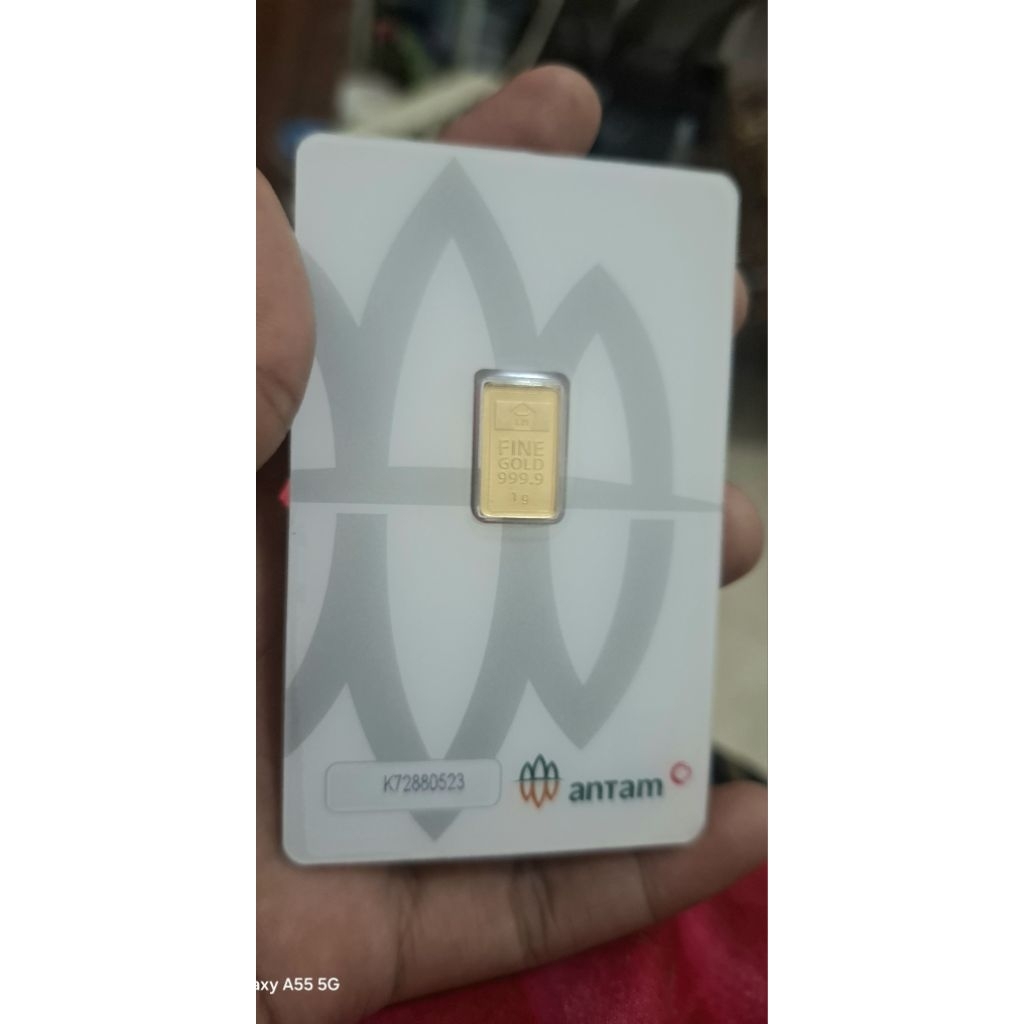 Logam Mulia Emas Antam 1 Gram 999.9 Murni, Kualitas Tinggi