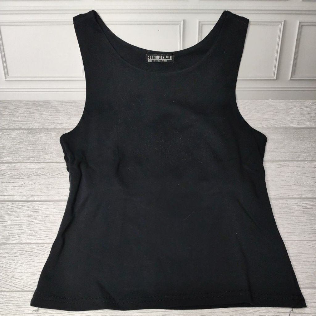 tank top hitam tank top cotton on kaos cotton on hitam tanktop hitam
