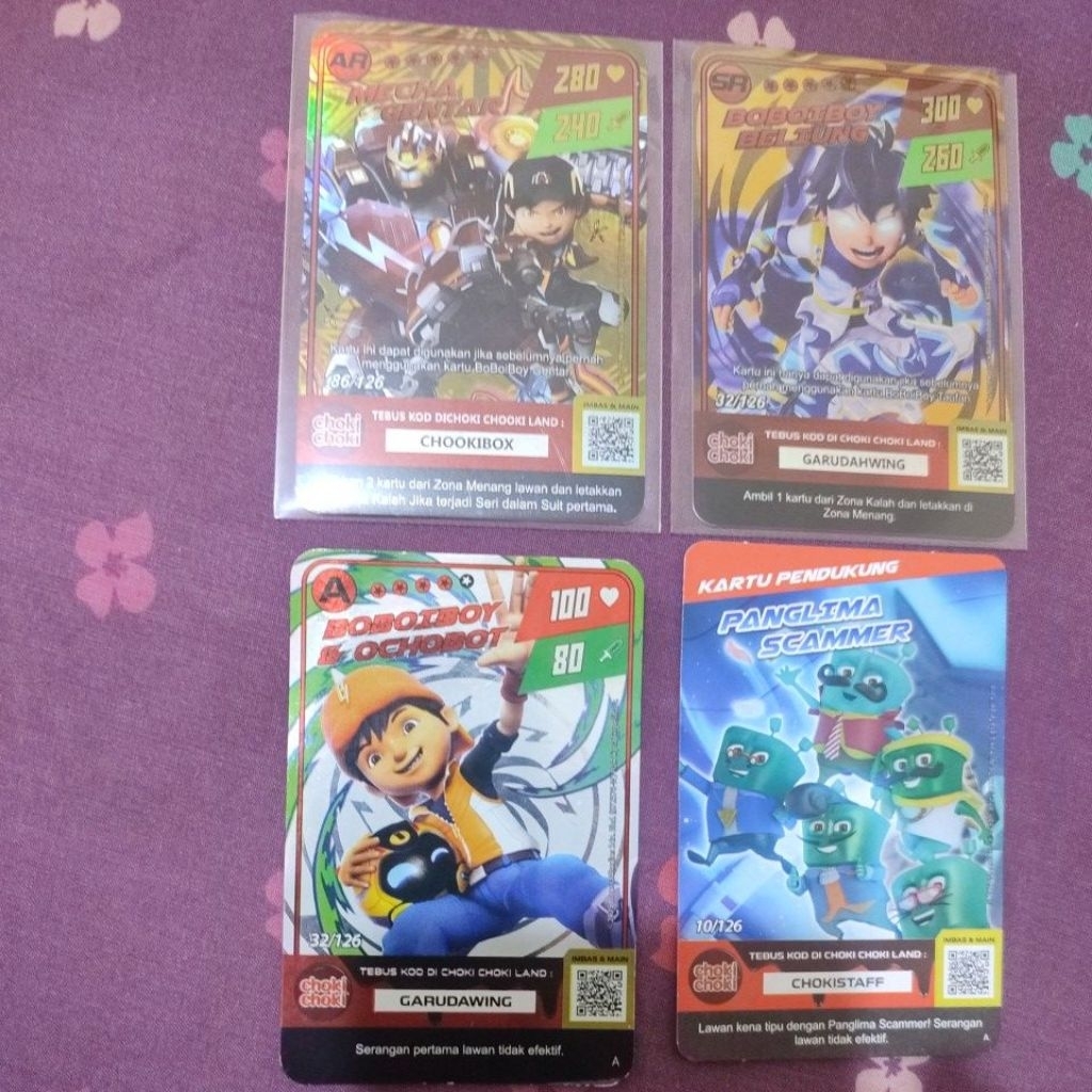 kartu Boboiboy hologram SR Monsta